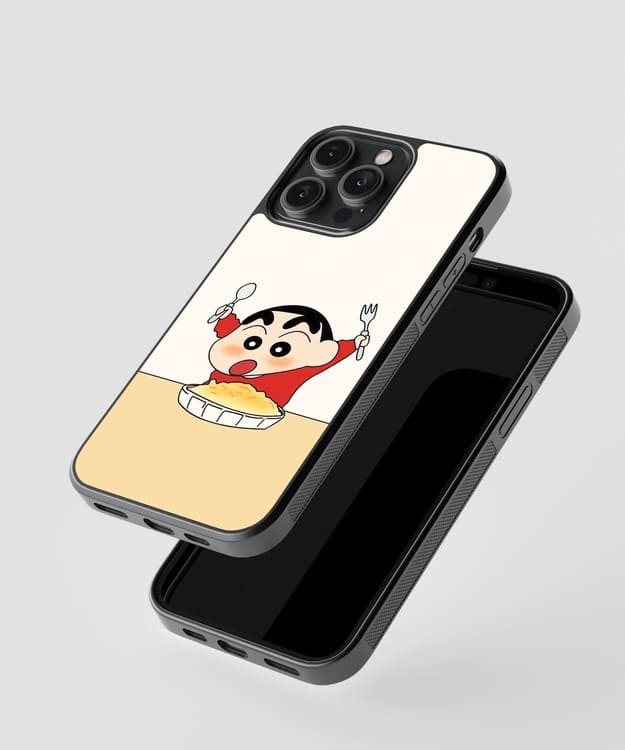 Shinchan Food Lover Glass Case