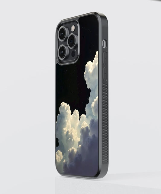 Clouds Night Sky Glass Case