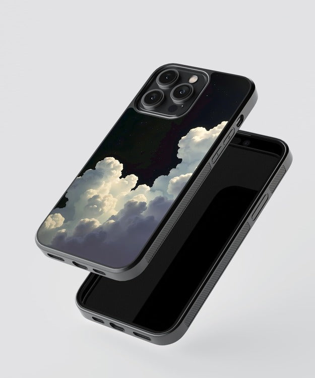 Clouds Night Sky Glass Case