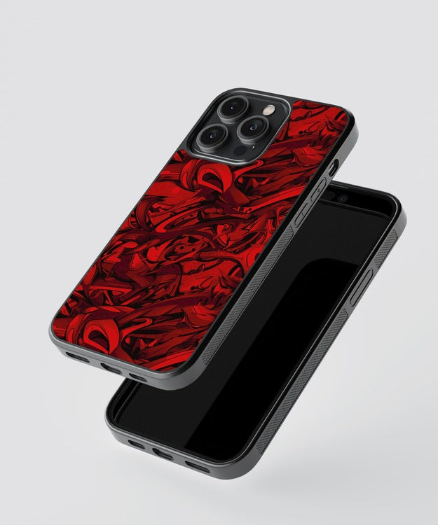 Abstract Red Glass Case