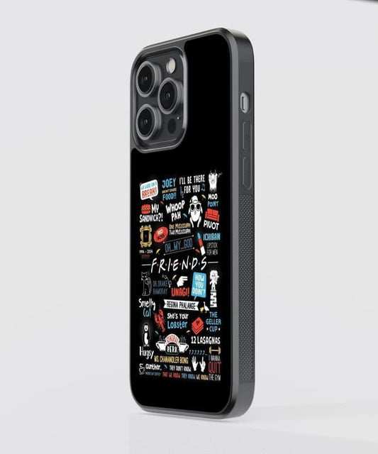 Friends Famous Quotes Glass Case