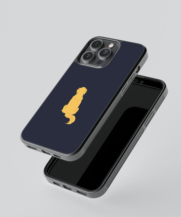 Golden Retriever Dog Tail Glass Case