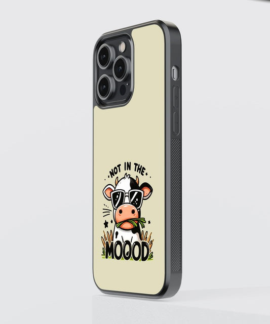 Mood Cow Cute Glass Case