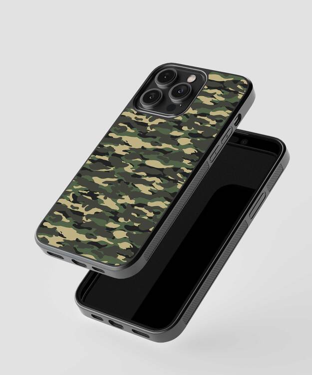 Camo Army Glass Case