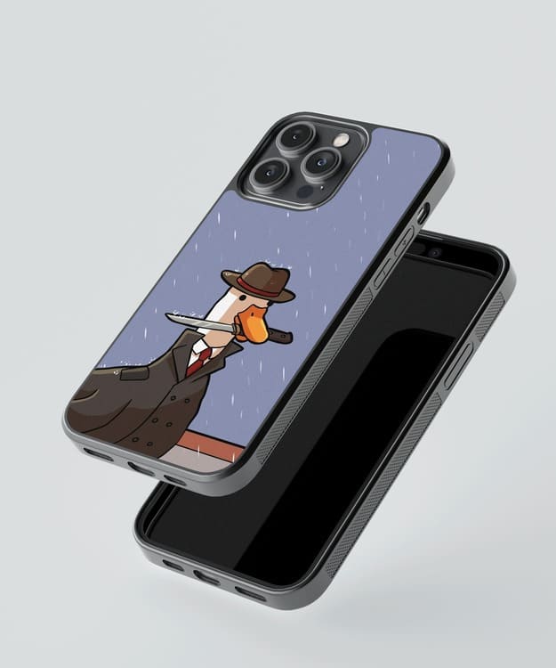 Detective Duck Glass Case