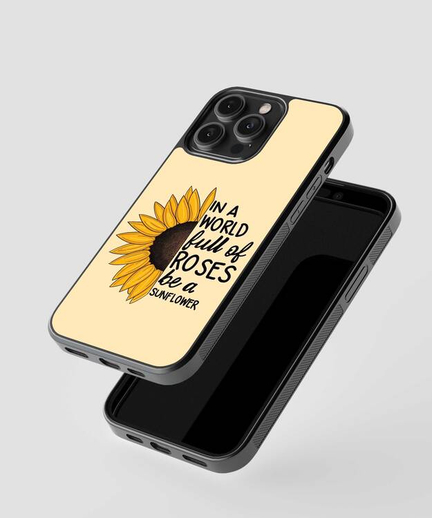 Sunflower Aesthetics Glass Case