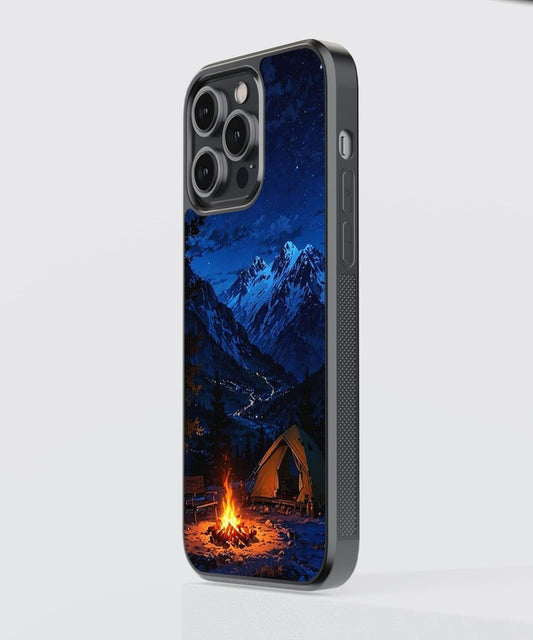 Bonfire And Camp Night Glass Case