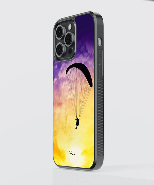 Paragliding Aesthetic Sky Glass Case
