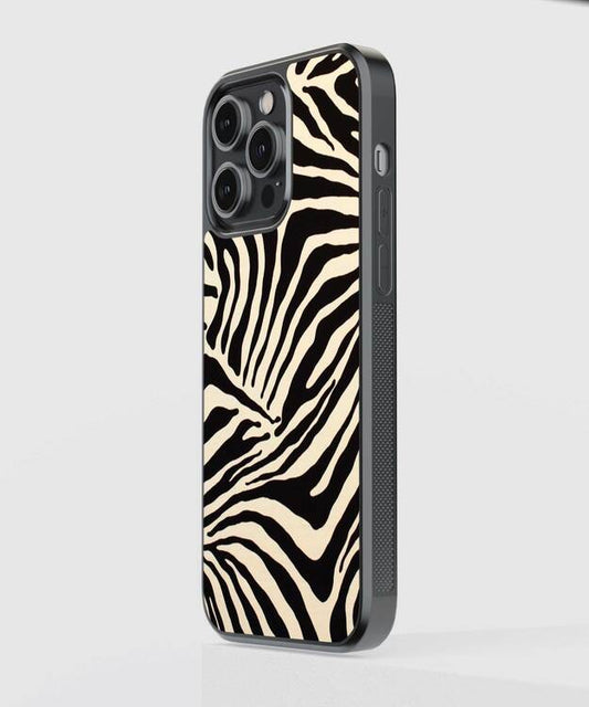 Zebra Stripes Glass Case