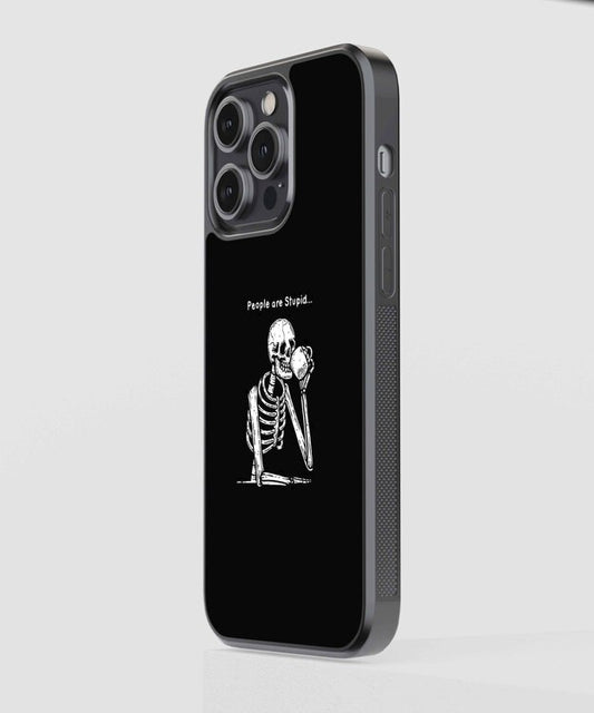 People Are Stupid Glass Case