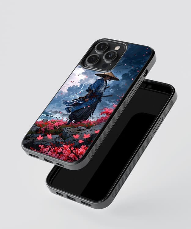 Samurai Artwork Glass Case