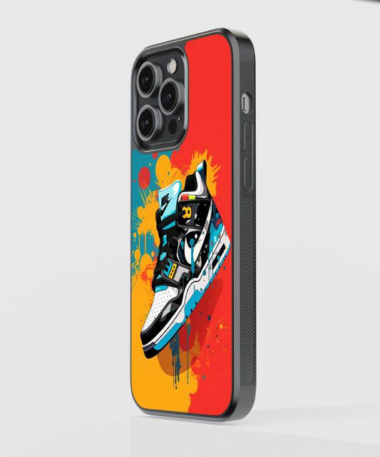 Sneakerhead Art Glass Case