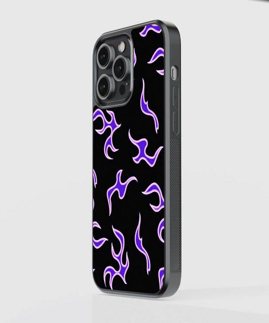 Purple Fire Glass Case