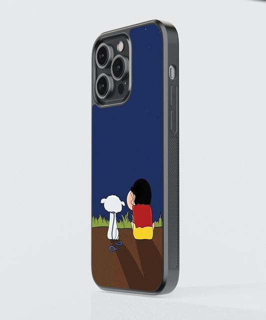 Shinchan Shiro Glass Case