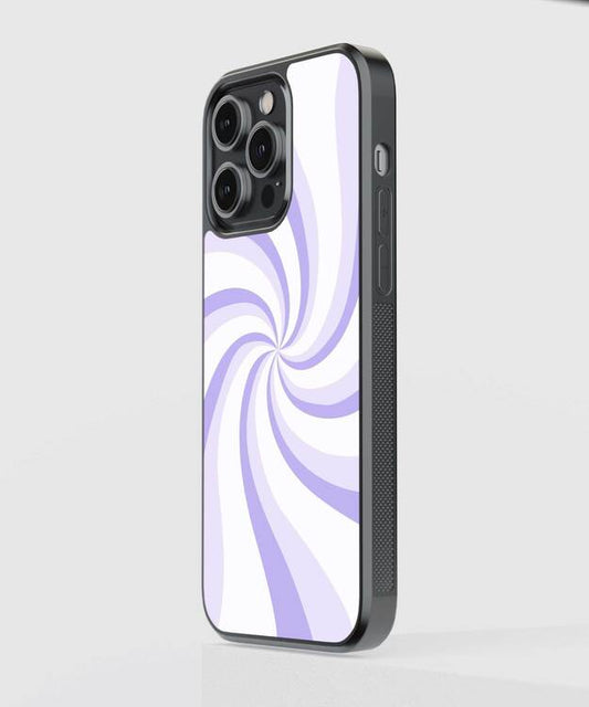 Lavender Spiral Glass Case