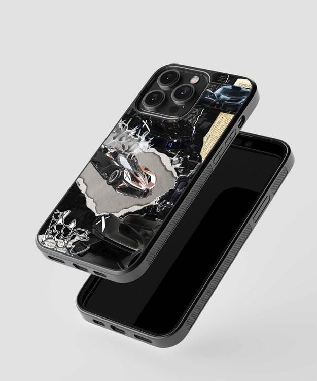 Luxury Car Poster Glass Case