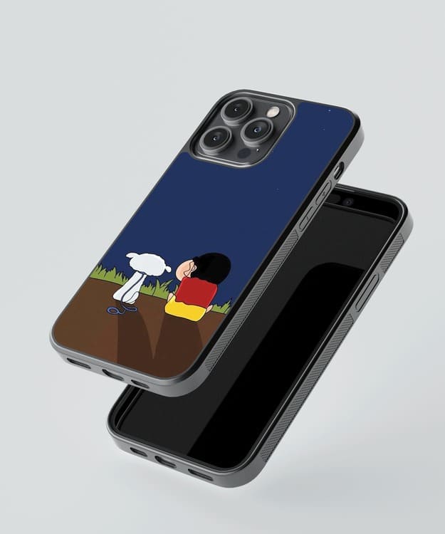 Shinchan Shiro Glass Case