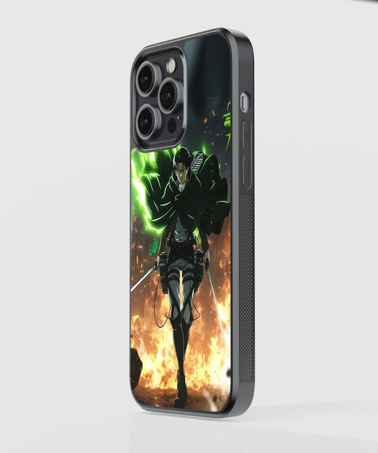 Levi Ackerman Neon Glass Case