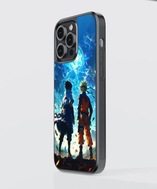 Sasuke And Naruto Glass Case