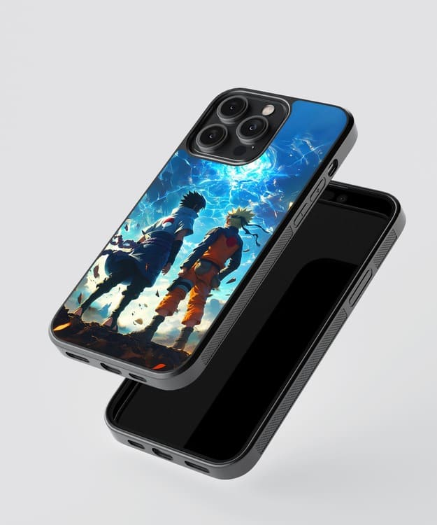 Sasuke And Naruto Glass Case