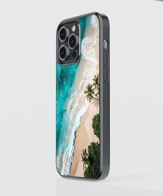 Ocean Beach Waves Glass Case