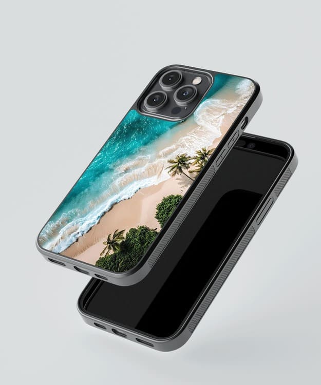 Ocean Beach Waves Glass Case