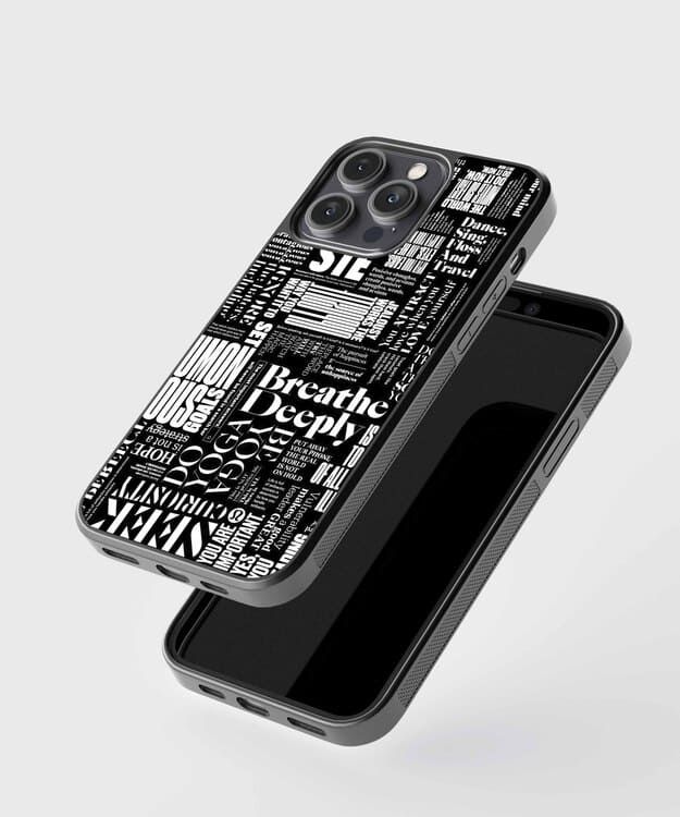 Breathe Deeply Glass Case