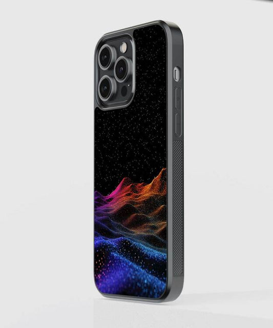 Neon Celestial Space Glass Case