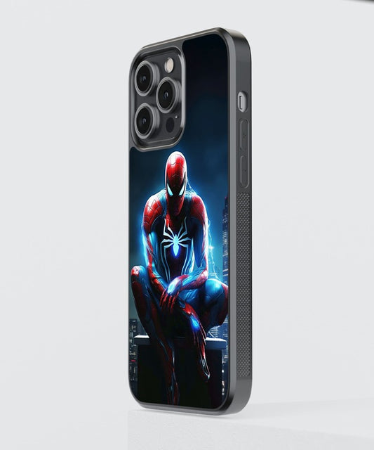 Spiderman Glow Glass Case