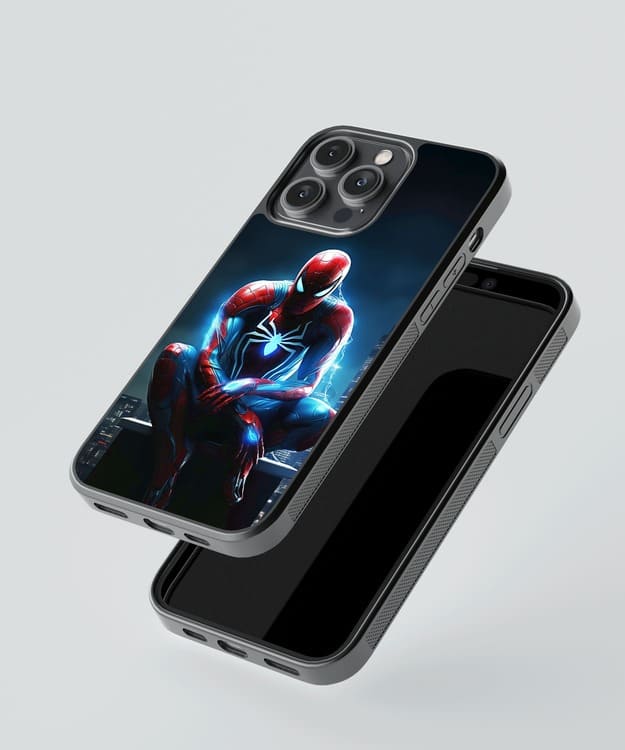Spiderman Glow Glass Case