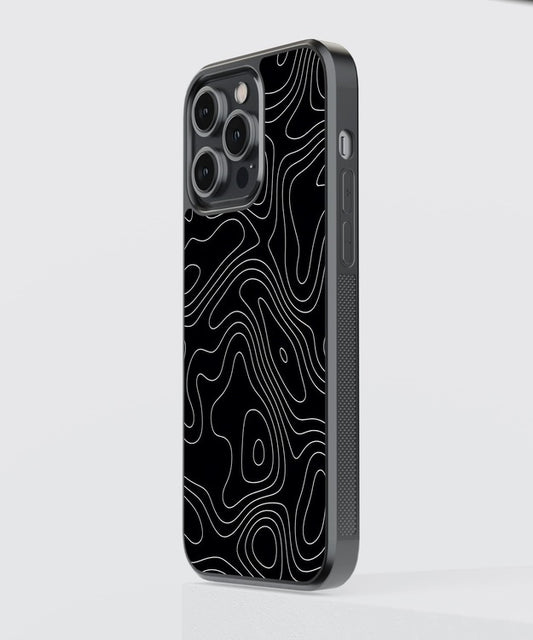 Black Line Art Glass Case