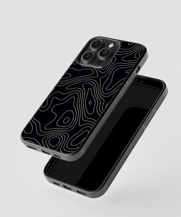 Black Line Art Glass Case