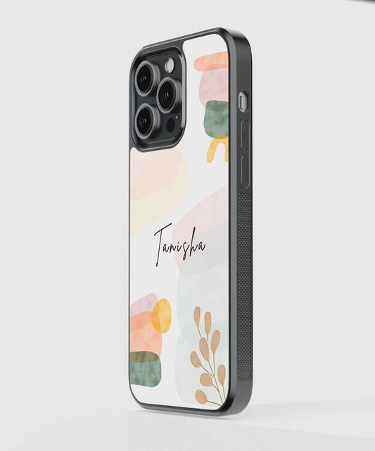 Color Custom Name Art Glass Case