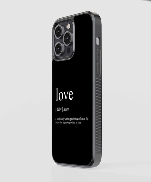 Love Meaning Glass Case