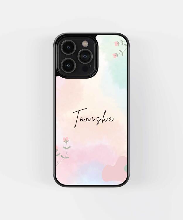 Colorful Name Custom Glass Case