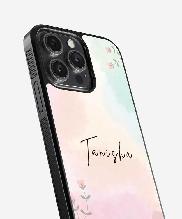 Colorful Name Custom Glass Case