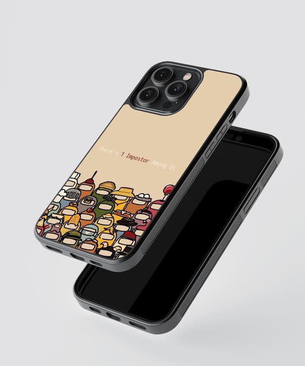 Imposter Among Us Glass Case