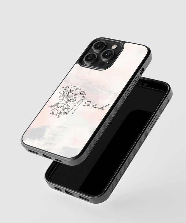 Beautiful Name Custom Illustration Glass Case