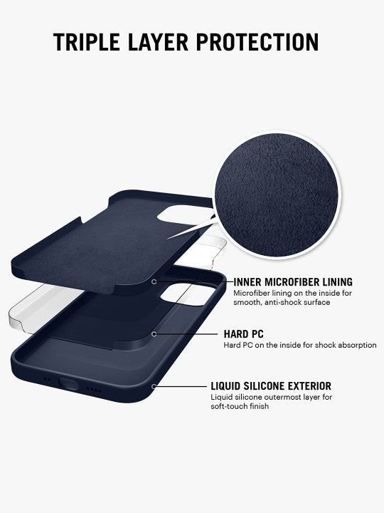 Solid Navy Blue Silicone Case