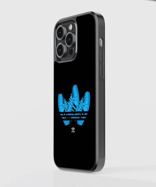 Adidas Blue Shoes Glass Case
