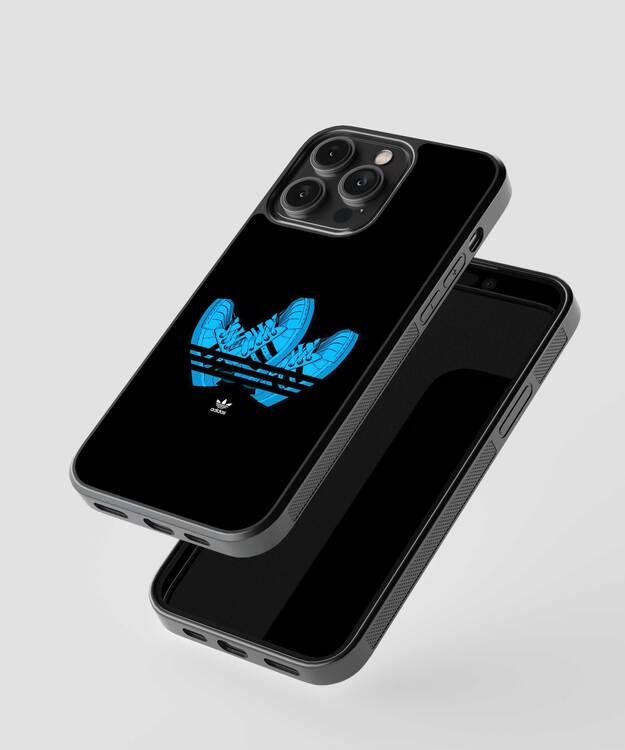 Adidas Blue Shoes Glass Case