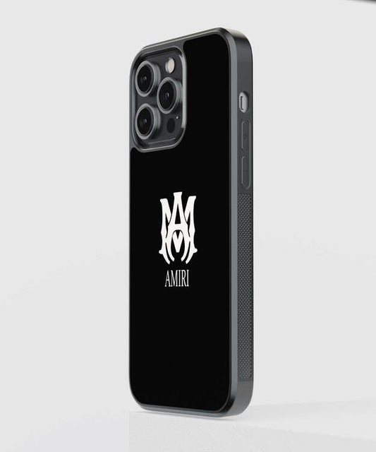 Amiri Brand Logo Glass Case
