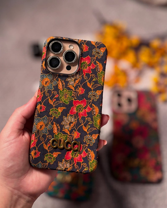 GUCCI - Luxury Designer Floral iPhone Case