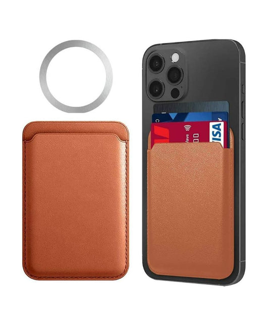 Magsafe Leather Wallet Magnetic Card Holder