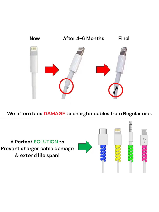 Highly Flexible Silicone cable protectors (4 pcs)