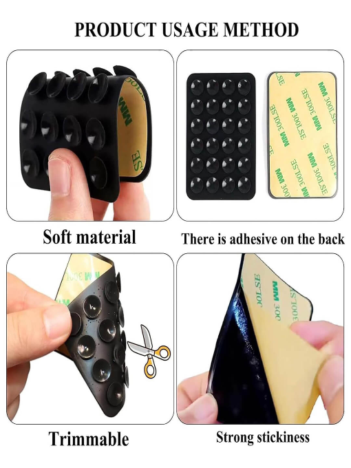 Silicone Sticky Grip Phone Holder – Multicolor