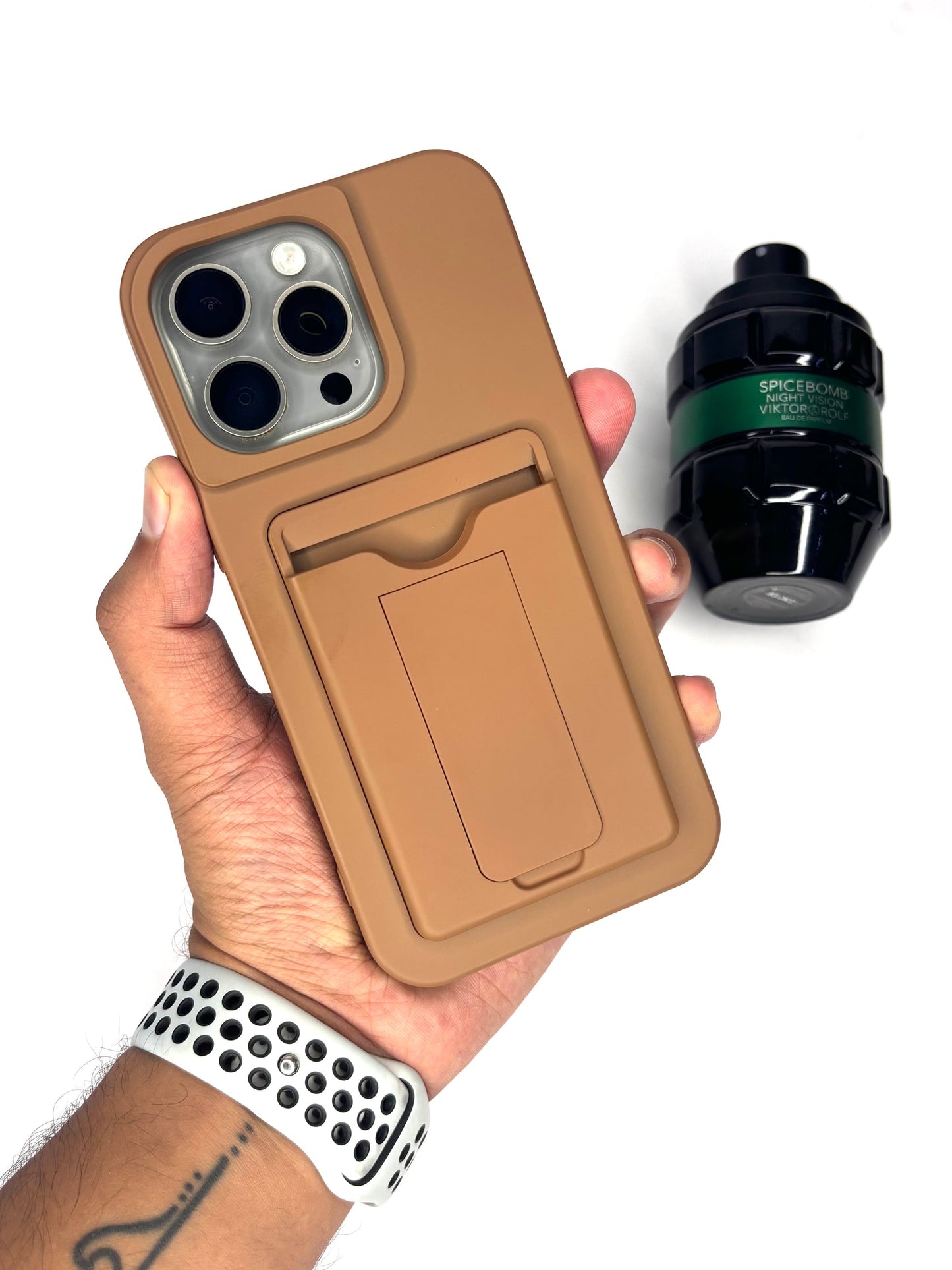 iPhone 3 in 1 Wallet and Stand Matte Finish Case