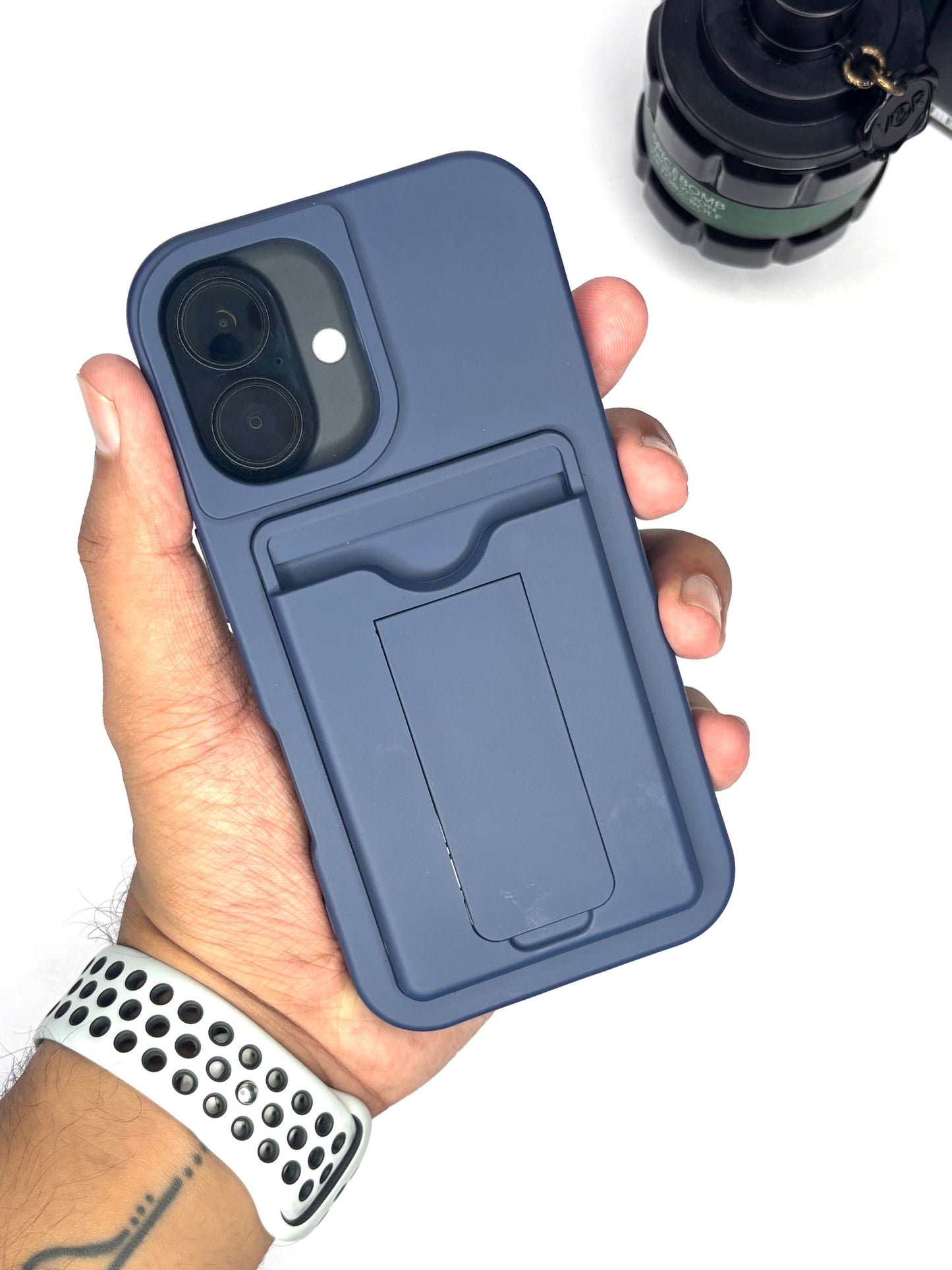 iPhone 3 in 1 Wallet and Stand Matte Finish Case