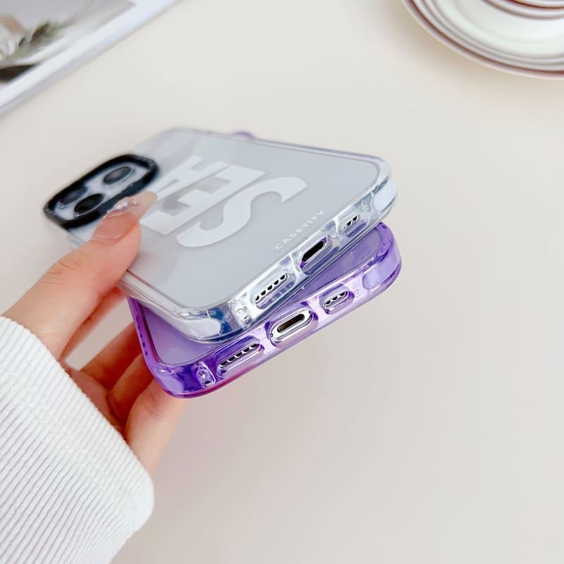 Neon Lavender Sea Silicon Case
