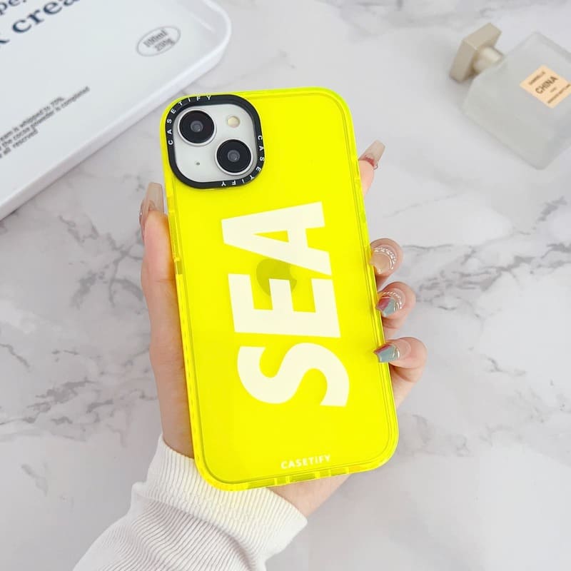 Neon Yellow Sea Silicon Case